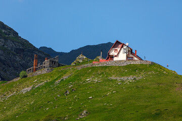 Wall Mural - A mountain hut in the carpathian mountains of romania