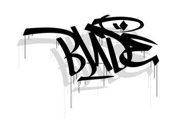 Sticker - BLADE word graffiti tag style