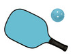 Pickleball Paddle for playing pickleball isolated on a transparent background.