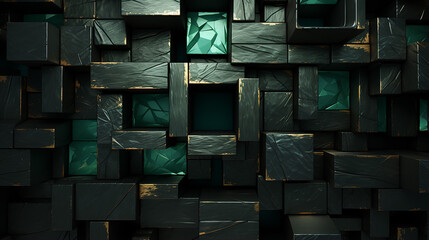 Wall Mural - abstract glass background made with generative AI