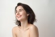 © AI Farm - Portrait of a happy, confident, and healthy Caucasian woman with glowing skin and positivity. Generative AI