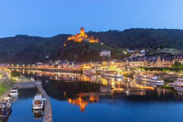 Wall Mural - Old medieval stone fortress Reichsburg. Cochem, Germany.