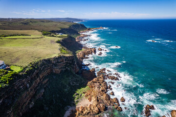 Poster - Aerial view of Knysna Heads in Knysna, Garden Route, South Africa