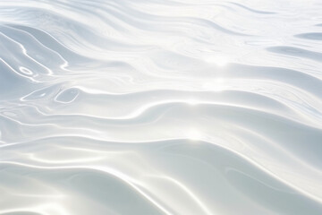 Calm blue ocean water surface waves background cutout Generative AI