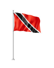 Wall Mural - Trinidad And Tobago flag isolated on white