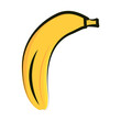 Isolated banana icon Flat design Vector
