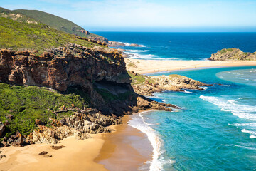 View of the hike from Robberg Nature Reserve in the Western Cape province, South Africa