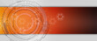 Leinwandbild Motiv abstract space circle computer technology business banner
