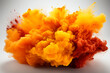 © Huma - Holi , dry color blast , yellow, orange color, ai, ai generated, generated, ai generative