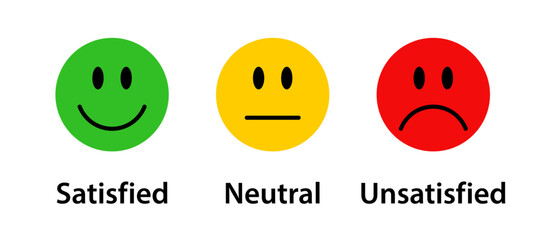 Wall Mural - satisfaction rating scale