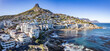 Aerial View of Sea Point and its tidal pool in Cape Town, western Cape, South Africa