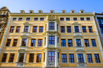 Wall Mural - historic buildings at the old town of Leipzig - Germany