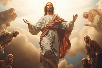 Wall Mural - The Resurrection of Jesus Christ, New Testament, Old Covenant, resurrected on the third day, God, bible religion, faith in the savior of mankind .