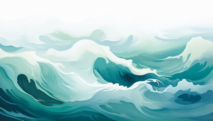  Aqua Symphony Wave Wallpaper Background and Oceanic Bliss