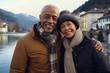 © Agata25 - Interracial senior couple in city on winter Europe vacation