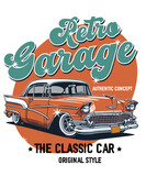Retro Classic Car Print