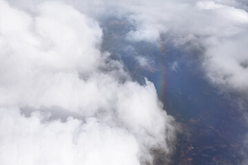  Rainbow view in clouds