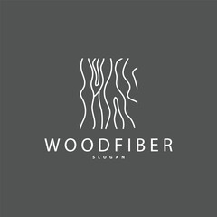 Wall Mural - Wood Logo, Wood Fiber Bark Layer Vector, Tree Trunk Inspiration Illustration Design