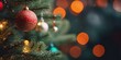 © Diffin - Merry Christmas and Happy New Year. Festive bright beautiful background. Decorated Christmas tree on blurred background. de-focused lights, gold bokeh