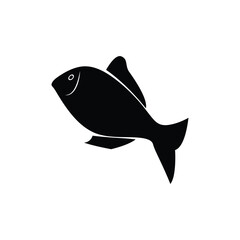 Canvas Print - fish logo icon