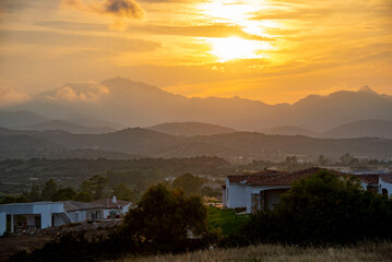 Sticker - Sunset in Budoni - Sardinia - Italy