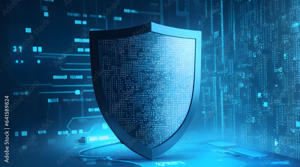 Cyber security and data protection, internet network security, protect ...