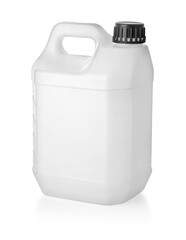 Canvas Print - Plastic canister on a white