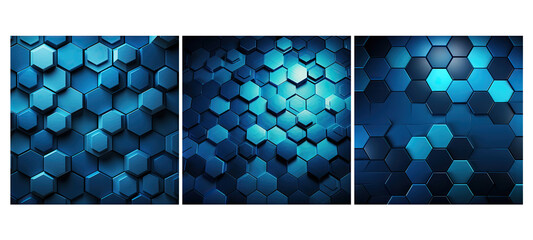 modern blue hexagon background illustration abstract shape, al texture, minimalistic polygon modern blue hexagon background