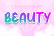 © SystemDirect - beauty fantasy feminine cute kawai collorful editable text effect font style template design background