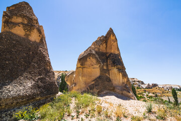 Cappadocia view with two fairy chimneys