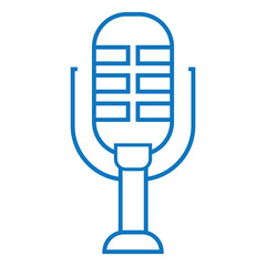 Wall Mural - Microphone Outline Icon