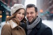 © drimerz - portrait of a couple on the street in winter