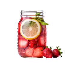 Cold Strawberry Lemonade