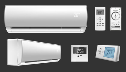 Canvas Print - Air Conditioner Set