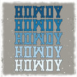 © The crazy Panda - Blue Wild West Western Rodeo Yeehaw Howdy Cowgirl Country T-Shirt