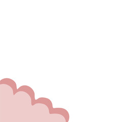 Poster - Cloud Cute Corner Shape