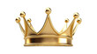 © PicItUp - Golden realistic crown on transparent background. Generative ai design png concept.