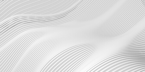 White abstract background with waves.  Stripe lines pattern