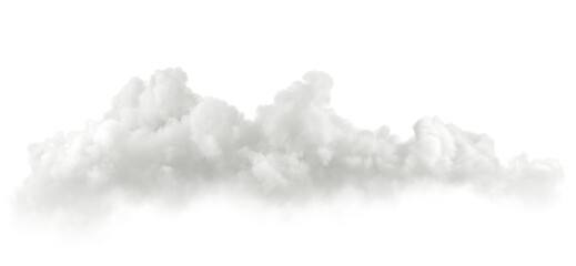 Poster - Realistic white soft clouds panorama cut out transparent backgrounds 3d render png