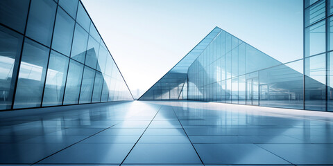 Wall Mural - modern abstract glass architectural forms.