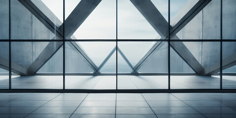Wall Mural - modern abstract glass architectural forms.