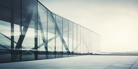 Wall Mural - modern abstract glass architectural forms.