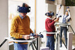 © Flamingo Images - Seniors using vr headsets and controllers