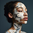 © Letyi - Professional fashion photo of beautiful young people with oil paints on face