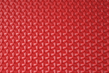 Wall Mural - 3D wall or floor red geometry background natural daylight. 3d wall texture, Geometric background for interior wallpaper design, 3d rendering
