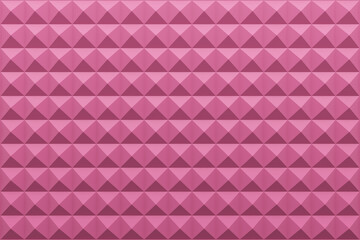 Wall Mural - Pink spikes square studs. seamless pattern vector 3d rendering. background texture stock image. spike tile shiny mosaic decoration