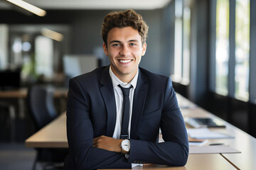 professional portrait of a businessman smiling