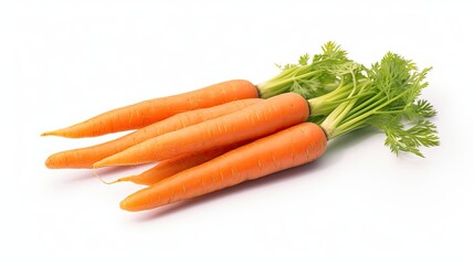 Sticker - carrots isolated on white background