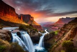 Fototapeta Góry - grand canyon sunset Generated Ai