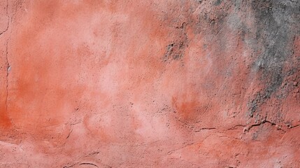 Wall Mural - Simple salmon concrete texture background